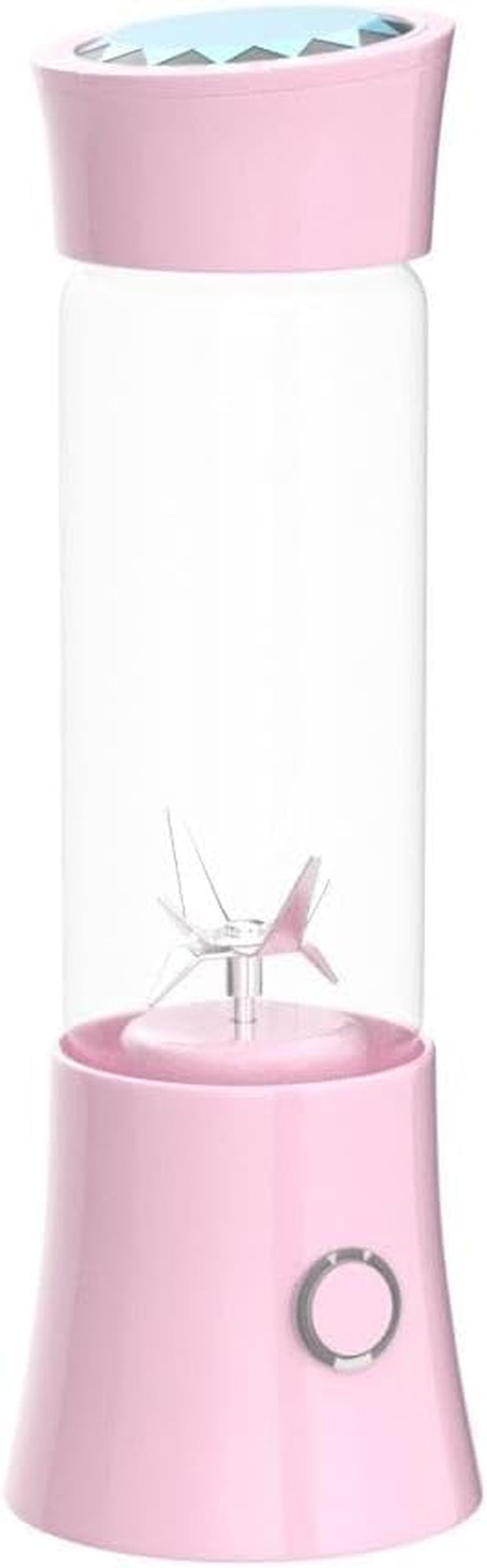 Portable Blender, Mini Personal Size Blenders for Smoothies and Shakes,Travel Juicer Cup Smoothie Maker with Updated 6 Blades USB Rechargeable Fruit Mixer with 4000Mah Battery16Oz Pink