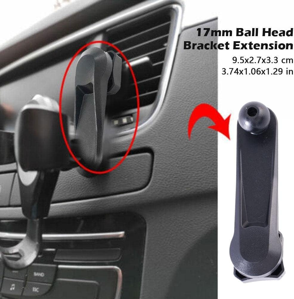 Black 17Mm Ball Magnetic Car Phone Magnet Mount Extension Universal Smartphone Cell Stand Phone Br Support Mobile GPS O8D1
