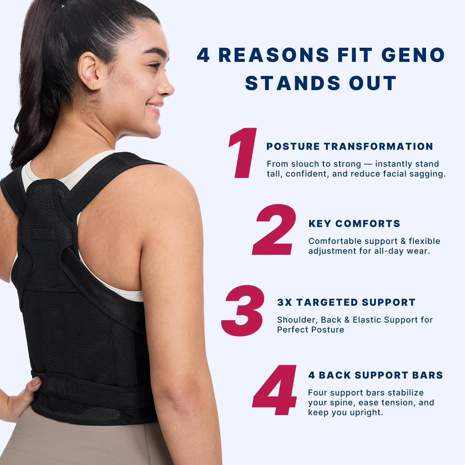 Back Brace Posture Corrector for Women and Men, Shoulder Straightener, Adjustable Full Back Support, Upper and Lower Back Pain Relief - Scoliosis, Hunchback, Hump, Thoracic, Spine Corrector-Black-L